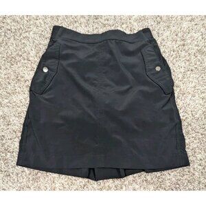 Athleta Vienna Cargo Skort Skirt Size 4 Black Travel Casual Athletic